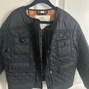Burberry Quilted Navy Blue Jacket for Kids